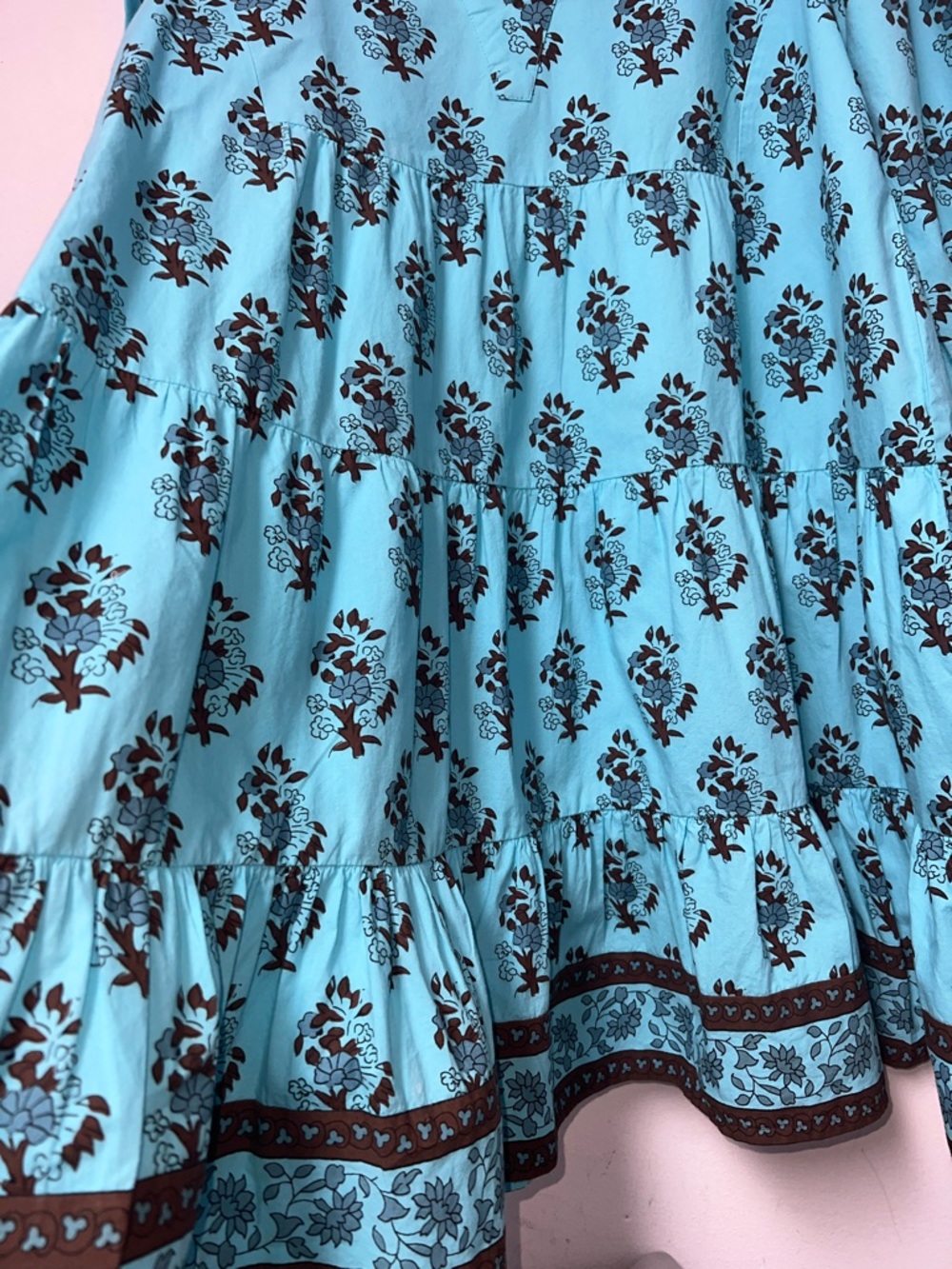 Tuckernuck tnuck TropicalTurquoise bouquet kenzo Mini Dress Boho, Beach Resort - Picture 5 of 9